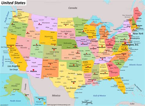 USA Map | Maps of the United States of America