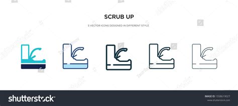 Scrub Icon Different Style Vector Illustration Stock Vector (Royalty ...