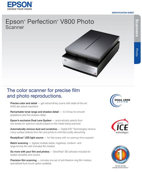 Epson Perfection V800 Photo Scanner - Scanners - Landmark Computers