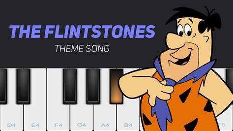 The Flintstones Theme Song│Mobile Piano Cover│Easy Tutorial - YouTube