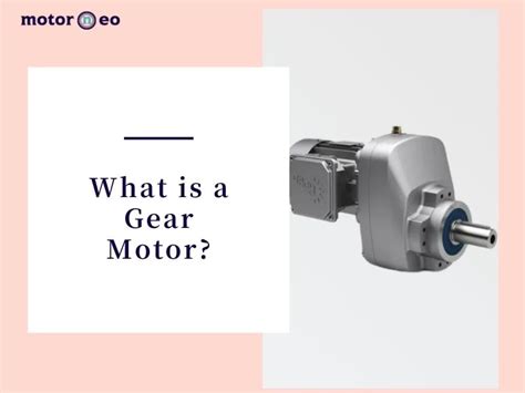 What is a Gear Motor? | Motorneo