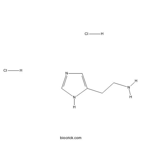 Histamine 2HCl | CAS:56-92-8 | Endogenous histamine receptor agonist ...