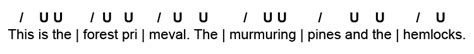 Dactylic hexameter is six feet per line