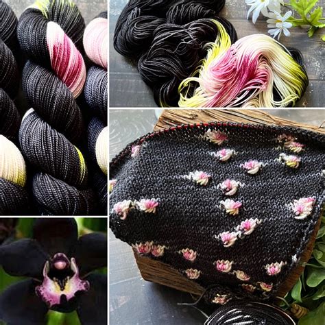 Black Orchid hand-dyed Yarn - Etsy