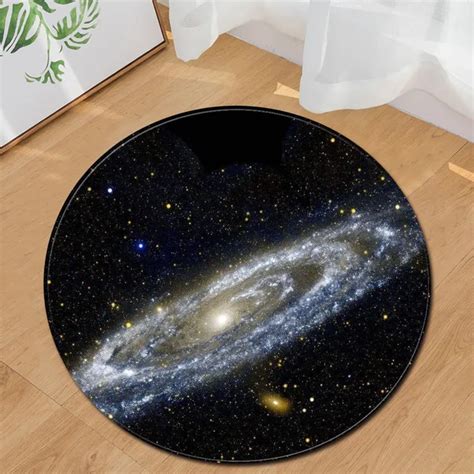 Space Star Earth Design Round Floor Mat Rug Living Room Bedroom Carpet ...