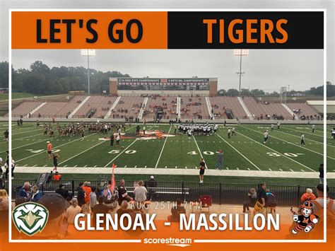 The Massillon Tigers defeat the GlenOak Golden Eagles 56 to 7 - ScoreStream