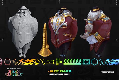 Jazz Bard 3D Model - TFT Remix Rumble By DragonFly Studio : r/bardmains