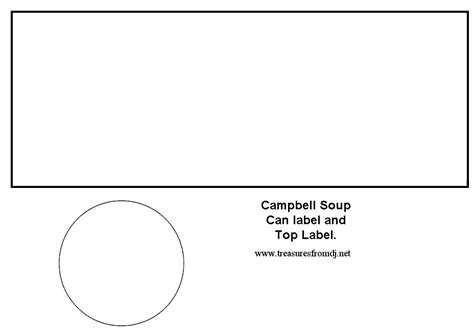 Campbell Soup Can Label | Label templates, Templates, Custom label design