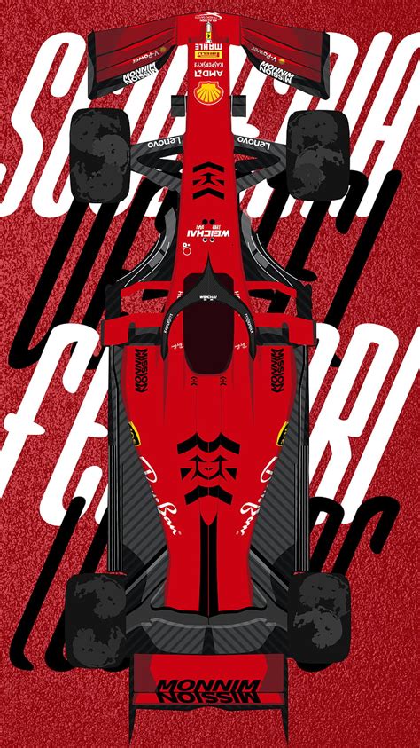 5K free download | Scuderia Ferrari, red, art, car, vettel ...