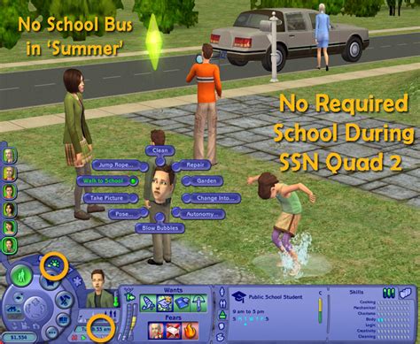 Mod The Sims - 'Let Kids Be Kids' - Lifespan and School Vacation Mods