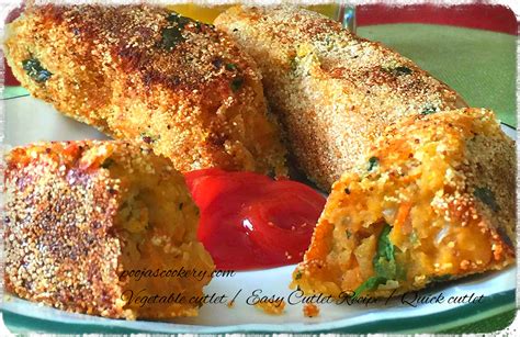 Vegetable cutlet / Easy Cutlet Recipe / Quick cutlet – Pooja's Cookery