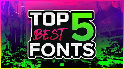 Top 5 BEST FREE Fonts For Thumbnails, Banners, And Designing! (2020 ...