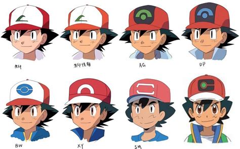 ash ketchum kanto -galar | Pokemon anime characters, Ash pokemon ...