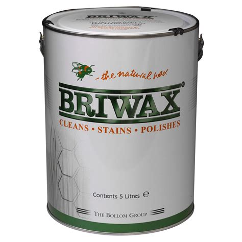 Briwax BW0303000005 Original Wax Polish Clear 5 Litre | Rapid Electronics