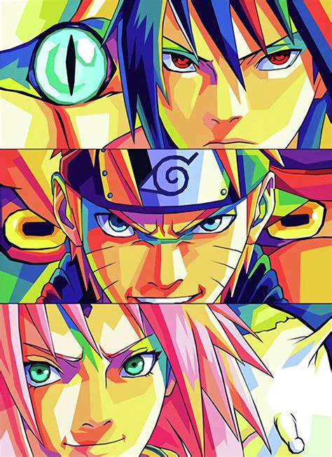 Team 7 Naruto Anime Manga Digital Art by Vratislav Malek - Pixels