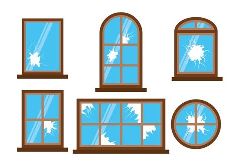 Broken Window Vector - Download Free Vector Art, Stock Graphics & Images