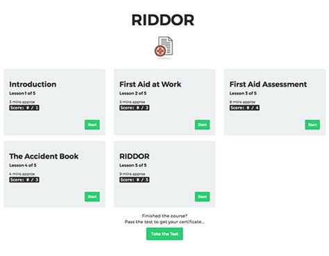 RIDDOR eLearning Course - HASpod