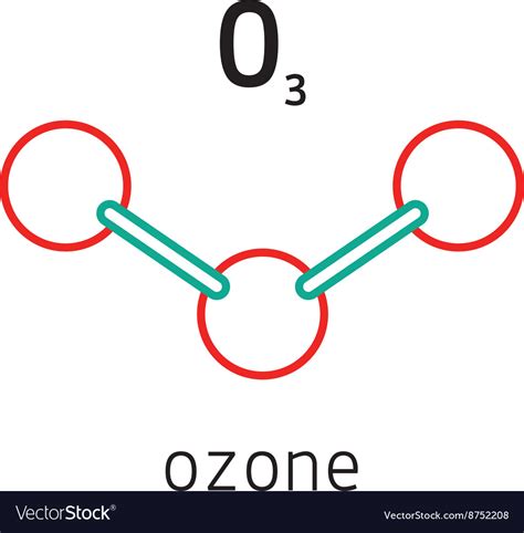 O3 ozone molecule Royalty Free Vector Image - VectorStock