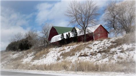 Hillside Farm In Winter Photograph by Kay Novy