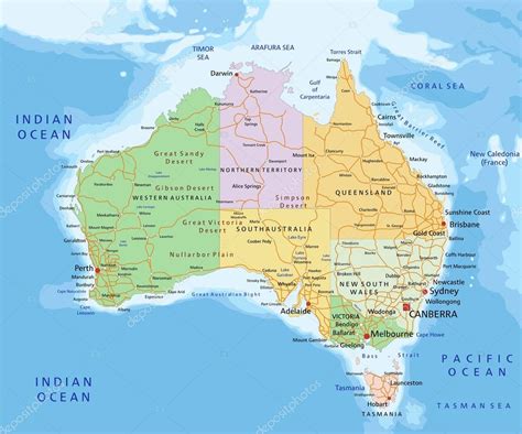 Australia political map