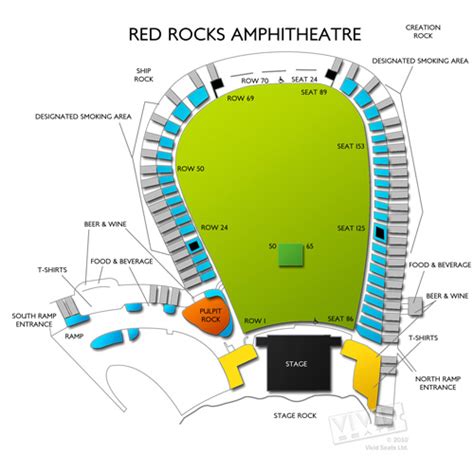 Red Rocks Amphitheatre Seating Chart | Red Rocks Amphitheatre