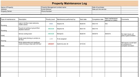 Free Maintenance Log Setup Checklist Process Street Building ...