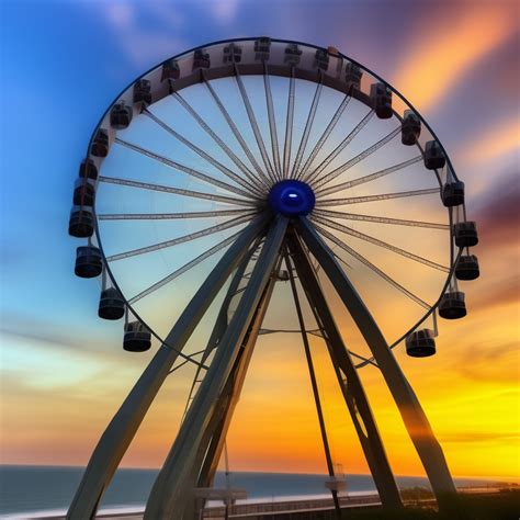 KREA AI - skywheel myrtle beach, sunset, 4k, daylight