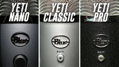 Blue Yeti Nano vs. Blue Yeti vs. Blue Yeti Pro Comparison (Versus ...