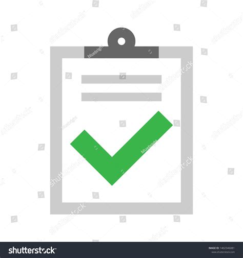 Checklist Symbol Green Color Checkmark Isolated: เวกเตอร์สต็อก (ปลอดค่า ...