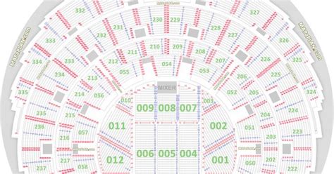 Detailed seat numbers chart with rows and blocks layout Hydro SSE Arena ...