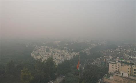 Delhi Air Pollution Smog: Pics: Drone View Shows Delhi Choking Under ...