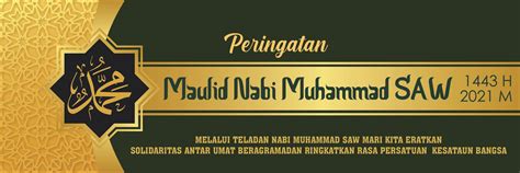 Desain Banner Maulid Nabi Muhammad SAW 1444 / 2022 CDR PSD - Twiboniz ...