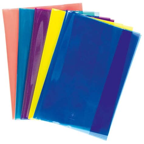 Primeline Coloured Plastic Slip-On Book Covers A5 x 2 | Buy Online in ...