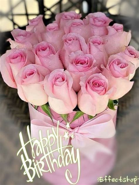 Pin by Hush on Pink | Happy birthday flowers wishes, Birthday wishes ...