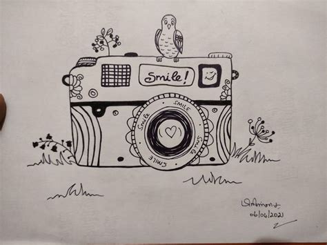 Doodle art | Doodle art, Daily painting, Camera doodle