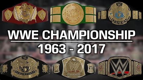 WWE 2K17: The History Design of the WWE Championship (1963 - 2017 ...