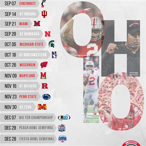 Printable Osu Football Schedule