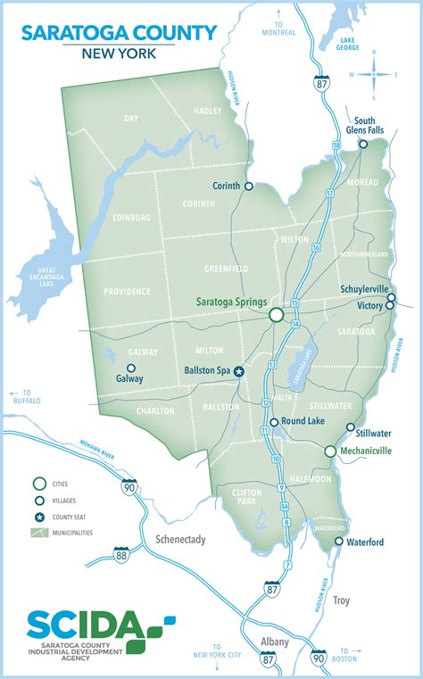 Saratoga County Map - Saratoga County IDA