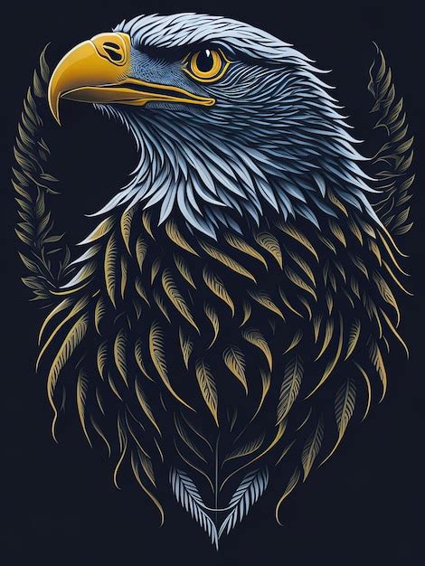 Premium Vector | Iconic symbol of strength majestic eagle in flight