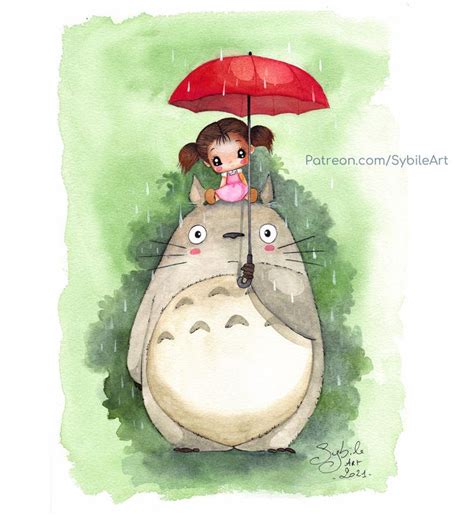 Daily Drawing Totoro and Mei by SybileArt on DeviantArt | Totoro, Daily ...