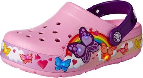 Crocs Cfl Butterflyband Lights Clog K, Unisex Kids’ Clogs, Pink ...