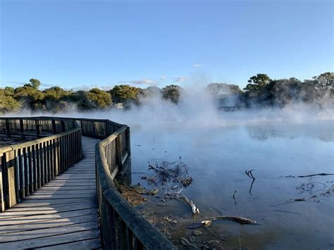 A Journey Through Kuirau Park in Rotorua | Mud Pools & Geothermal Lake