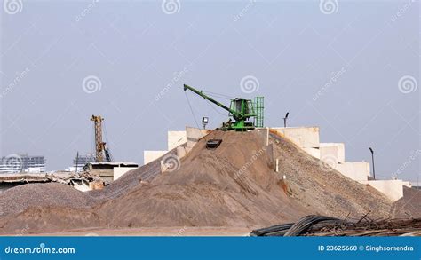 Stone/gravel Crusher Machine Stock Photo - Image of blue, industry ...