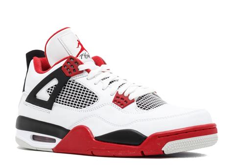 Air Jordan - AIR JORDAN 4 RETRO FIRE RED '2012 RELEASE'- 308497-110 ...