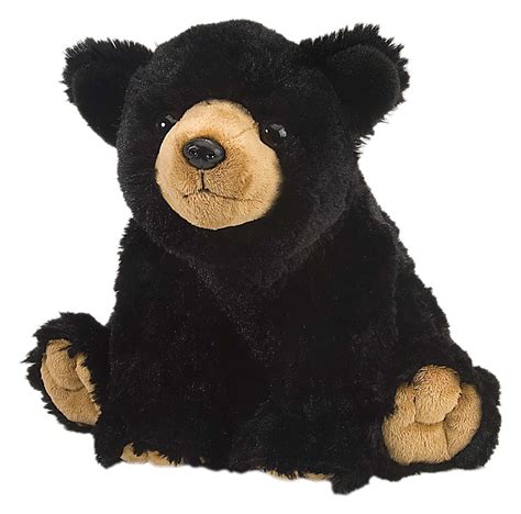 Wild Republic Cuddlekins Black Bear Stuffed Animal, 12" - Wild Republic