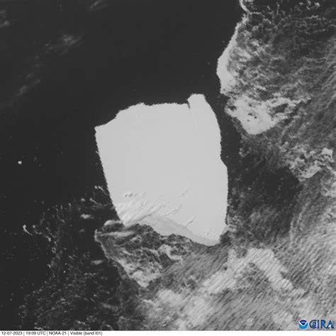 Iceberg A23a Breaks Free and Moves to Open Ocean - RAMMB-CIRA Satellite ...