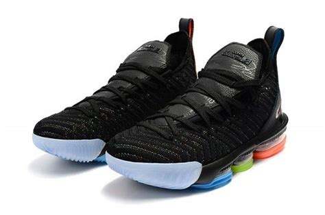 Nike LeBron 16 "Black rainbow" Men's Basketball Shoes James Shoes ...