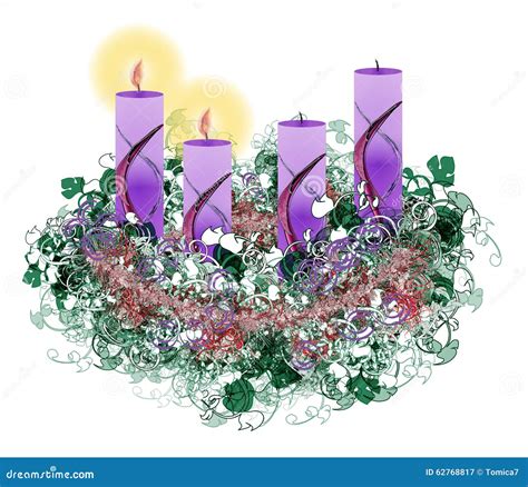 Advent Wreath Stock Image | CartoonDealer.com #21335983