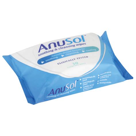 Anusol Medicated Wipes Cleansing Soothing 30 Wipes - Clicks