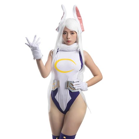 Buy NuoqiNuoqi Miruko Cosplay MHA Rabbit Hero Mirko Cosplay Bunny ...